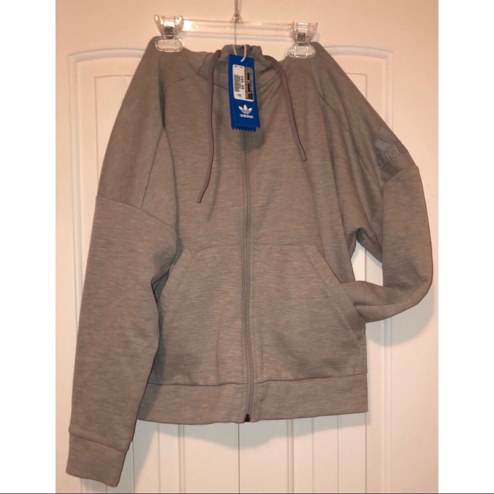 Grey Adidas Unisex Jacket